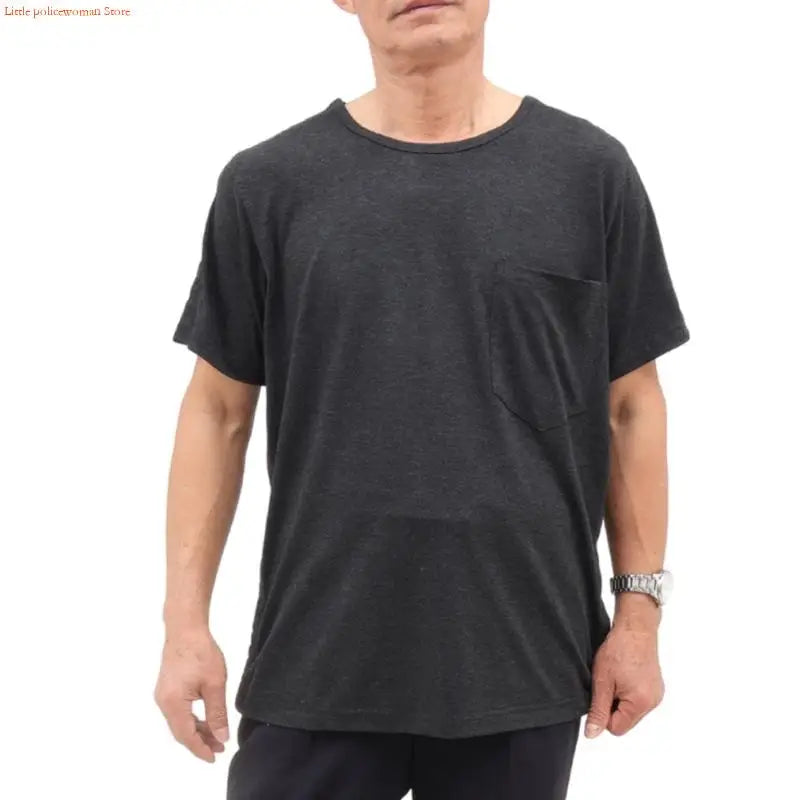 Full Tear-Away Short Sleeve Medical Access Shirt – Post-Surgery &amp; Chemo Port Access