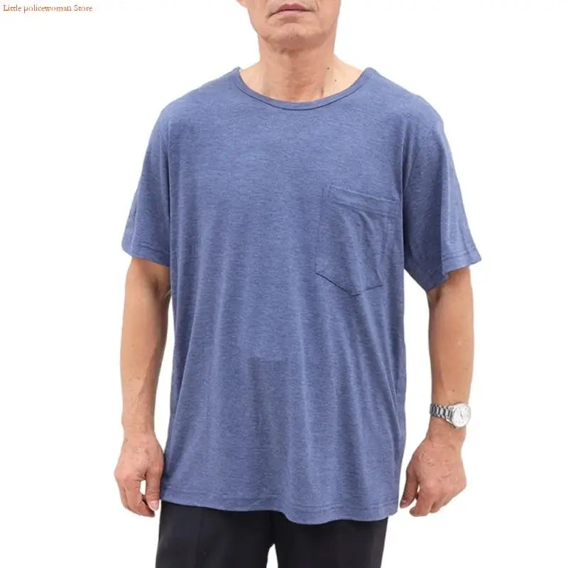 Full Tear-Away Short Sleeve Medical Access Shirt – Post-Surgery &amp; Chemo Port Access